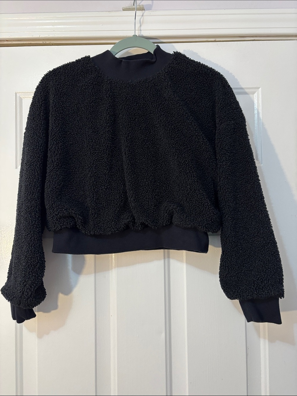 Fabletics Sherpa cropped long sleeve Size Small